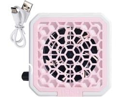 Mini Stofzuiger - Nagelstof Verzamelaar - Manicure Reiniging - Draadloos Krachtig - 16x16x6 cm - Wit
