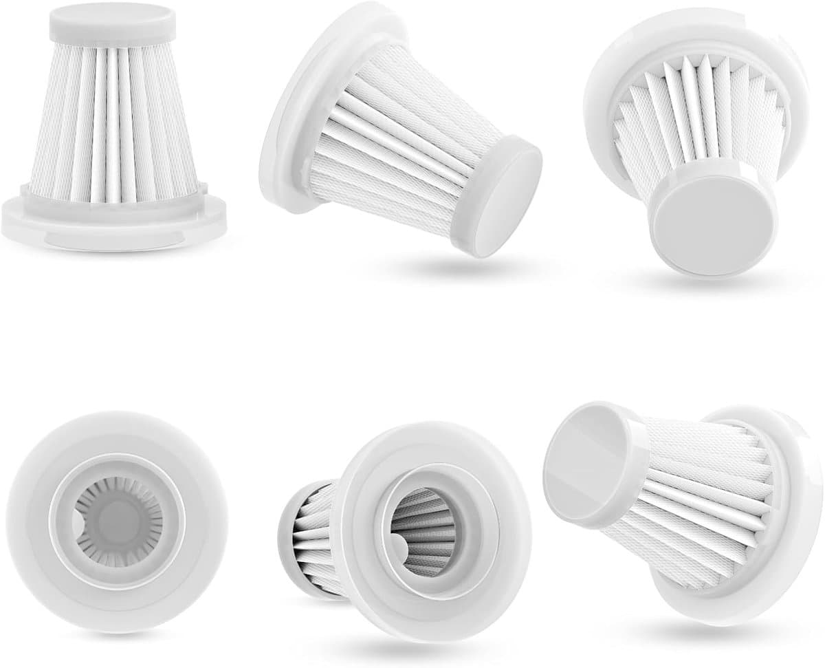 6 stuks wasbare HEPA-filters - Vervangingsfilter voor draadloze mini-handstofzuiger van Micisty - Antifnuo-Feolaviy handstofzuigers — afbeelding 1