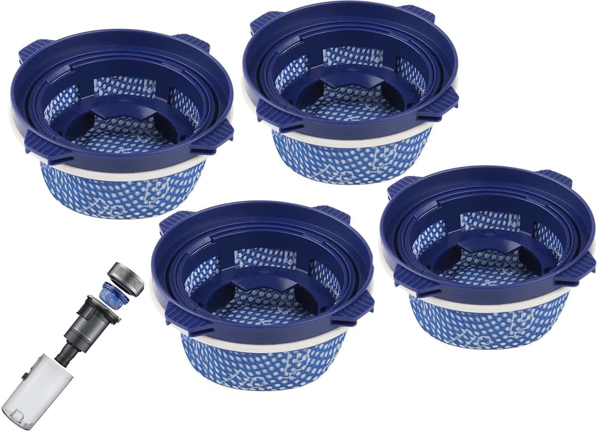 Filter geschikt voor Samsung Jet Jet7070+7575+90/ Bespoke VS20 - 4 stuks - Wasbaar - vervanging-stok stofzuiger filter-onderdelen - blauw — afbeelding 1