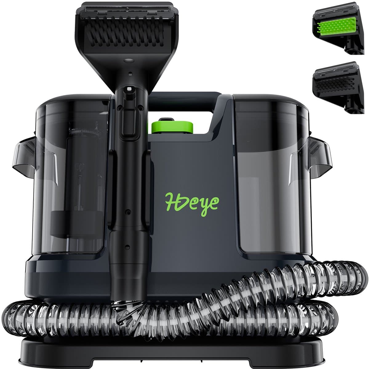 HDeye M-304 Nat- & Droogzuiger – 500W, 70dB, Draagbaar, Spot Cleaner voor Tapijten & Meubels — afbeelding 1