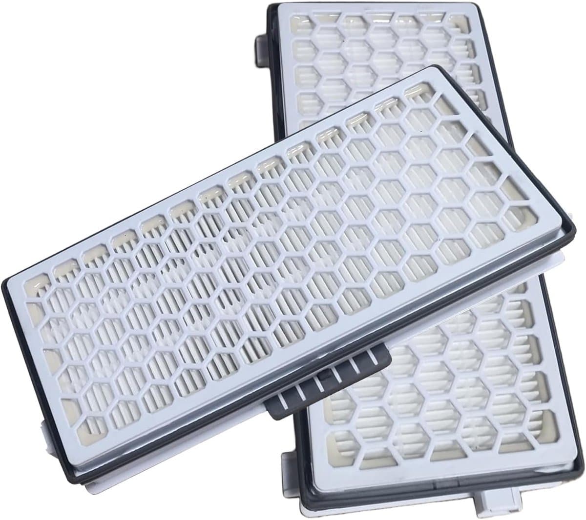 Geschikt voor Filter voor stofzuigers, compatibel met Miele stofzuigers C2 C3 S4 S5 S6 S8 serie SF-HA 50/SF-AA 50 H13 AirClean-filter (2 stuks) — afbeelding 1