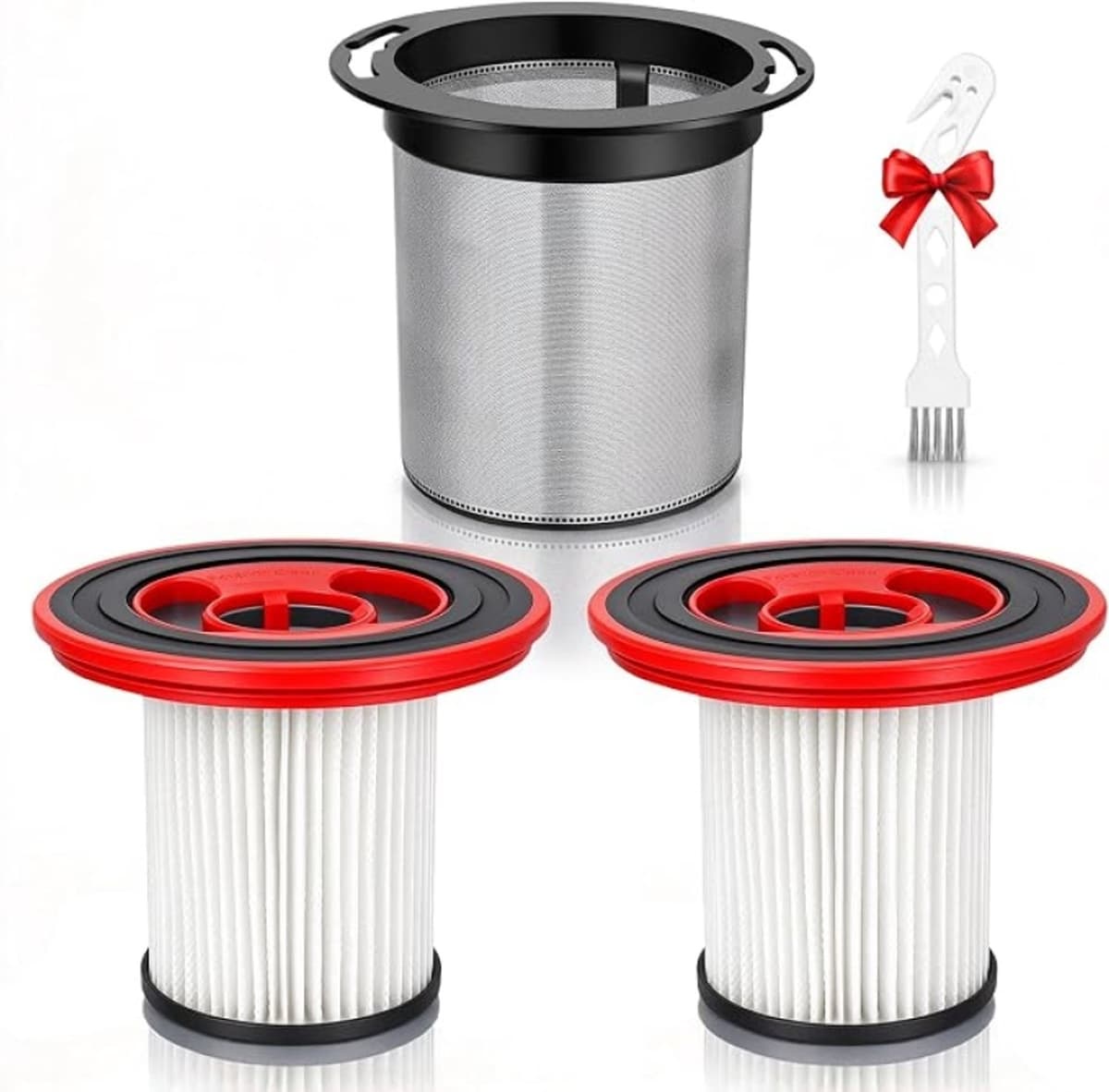 Vervangingsfilter voor Bosch Unlimited Serie 7 Steelstofzuiger – Wasbaar RVS HEPA-filter, Set van 2 met Voorfilter en Reinigingsborstel — afbeelding 1