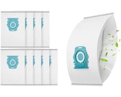 Stoffilterzakken - 10 stuks - voor Miele TU Guard S1 L1 / CO M1 serie stofzuigers - zeer efficiënte luchtfiltratie.