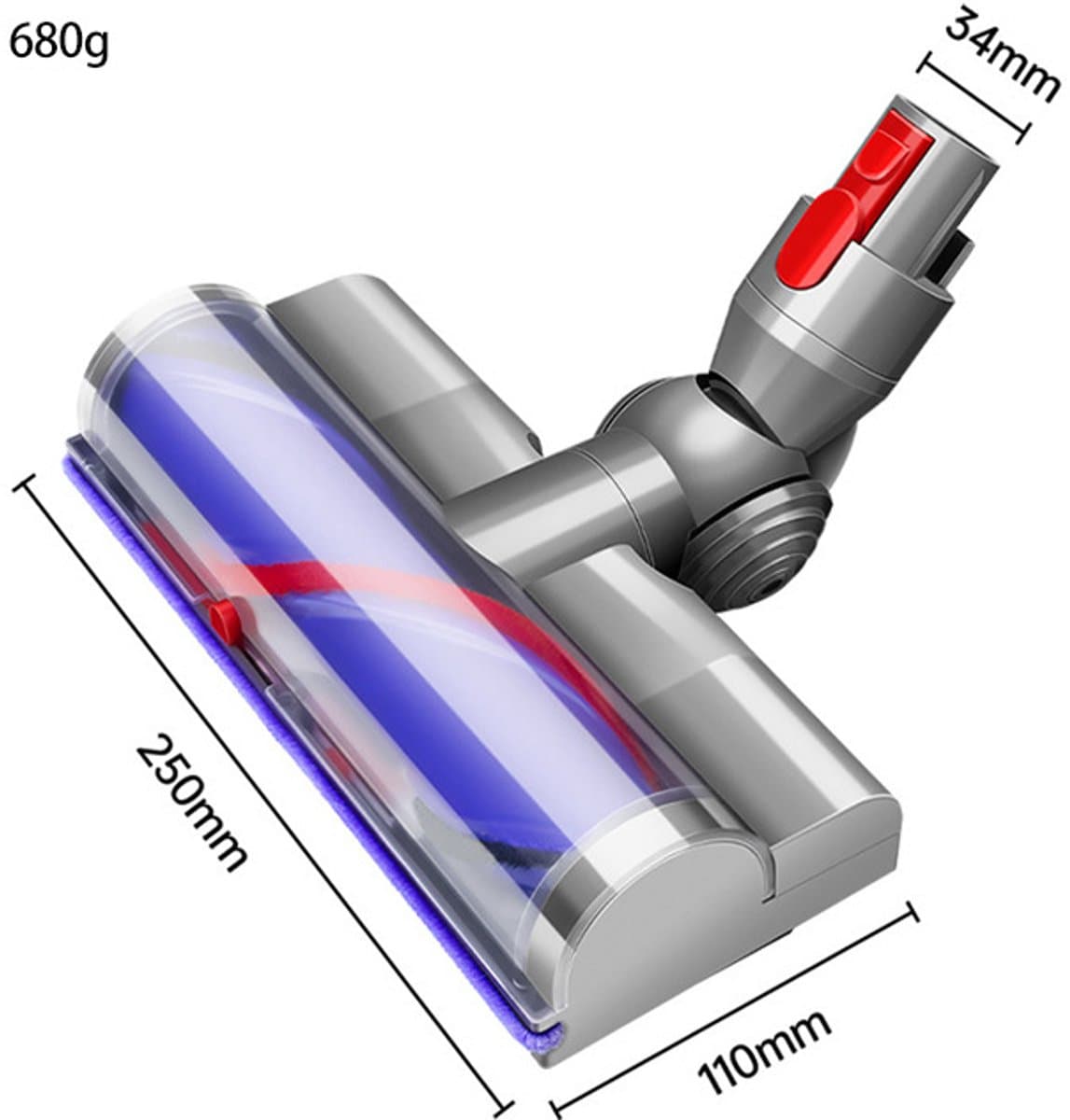 Anti-Klit Groen Licht Stofzuigerkop voor Dyson V7-V11 — afbeelding 1