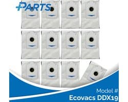 Ecovacs DDX19 Stofzakken (12 Stuks, Plus.Parts® alternatief voor DDB030025)