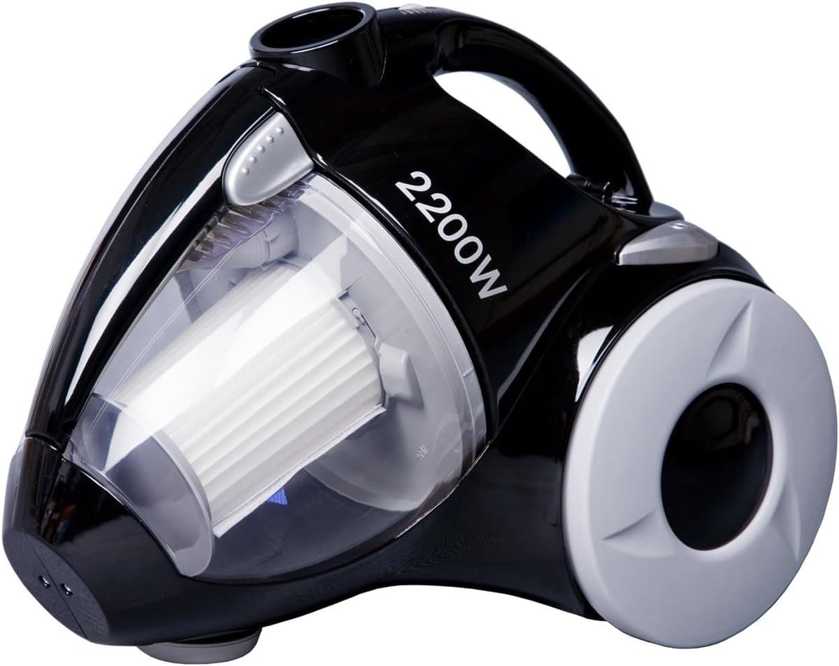 Stofzuiger - Cilinder stofzuiger - Krachtig stofzuigen - Zakloos systeem - 2200 Watt - Zwart — afbeelding 1