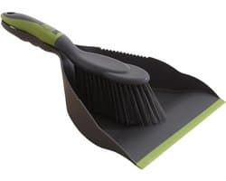 Stoffer en Blik Set - Handveger Stofblik - Snel Opruimen - Lange Handgreep - 44 cm - Grijs