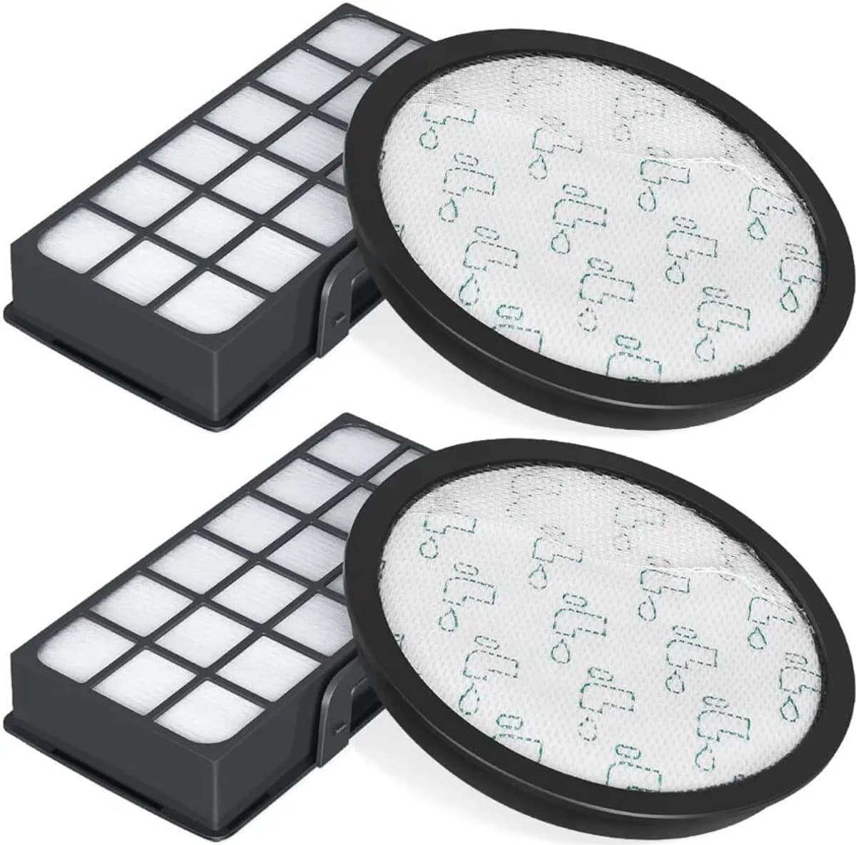 Dit is een set van 2 HEPA-filters Geschikt voor Rowenta Silence Force Cyclonic 4AAAA RO7647EA RO7663EA RO7676EA RO7681EA (Geschikt voor model RO76xx) stofzuigers. — afbeelding 1
