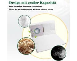 Pack of 10 SC FIS-CT 36/5 Dust Bags, Replacement Parts, SELFCLEAN Filter Bag for Festool CT 36/CTM 36 E/CTL 36 E - ShopVlot
