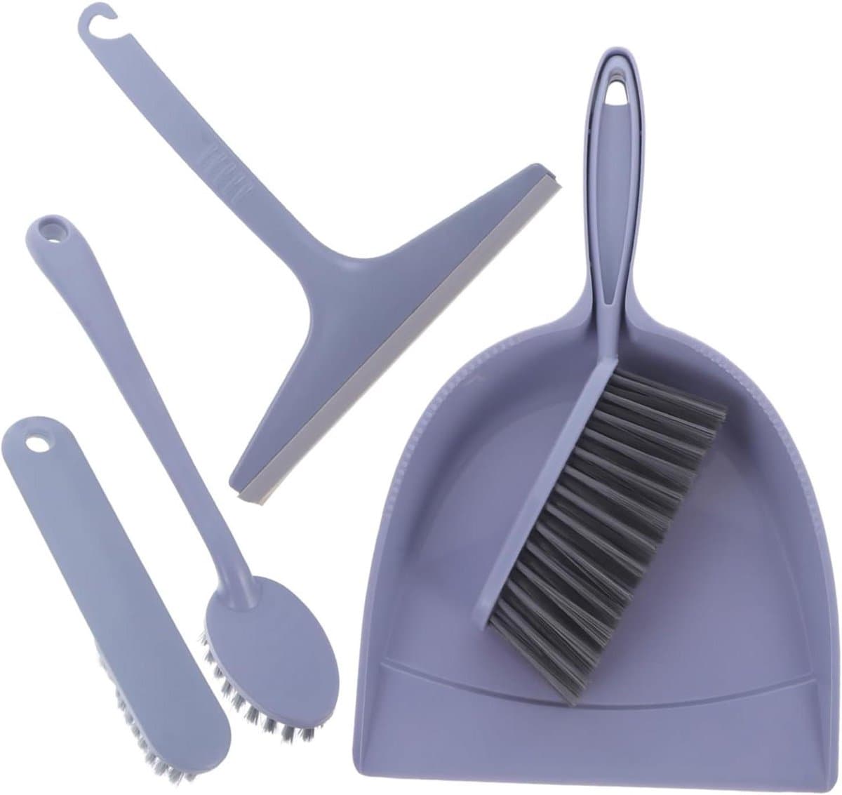 Mini Bezem Stoffer - Bureau Reiniger - Kleine Oppervlakken Schoonmaken - Compact Ontwerp - 34.5cm - Lavendel — afbeelding 1
