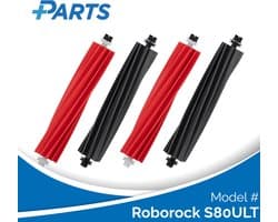 Roborock S80ULT Borstels (4 Stuks, Plus.Parts® alternatief voor 8.02.0199)