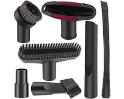 7-delig stofzuigeraccessoire set - flexibele voegenzuigmond voor auto, toetsenbord, tapijt en bank