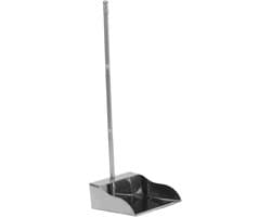 Metalen Stofblik - Vuilblik Stoffer - Comfortabel Schoonmaken - Ergonomisch Ontwerp Lange Steel - 80 x 24.5 x 21 cm