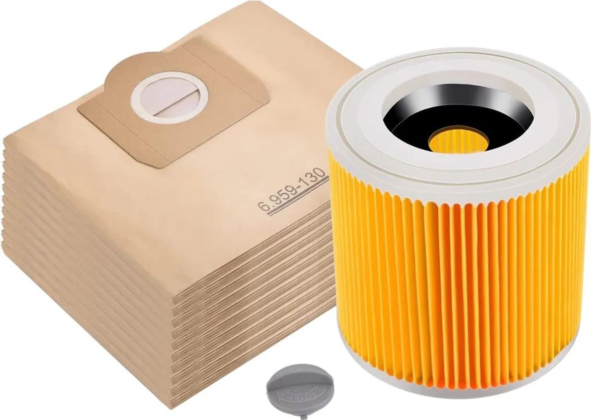 Geschikt voor Kärcher WD3, WD3P, MV3 en MV3P filterpatronen. — afbeelding 1