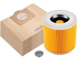 Geschikt voor Kärcher WD3, WD3P, MV3 en MV3P filterpatronen.