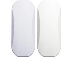 Handborstel Set - Kruimelveger Mattenborstel - Snel Opruimen - Ingebouwde Vuilnisruimte - 2 stuks - Wit Grijs