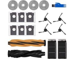 Vervangingsonderdelen Geschikt voor Dreame L50/L50S/L40s Pro Ultra, X50 Ultra Complete en MOVA V50/P50s Ultra: 1 hoofdborstel, 2 filters, 4 zijborstels, 4 dweildoeken, 6 stofzakken.