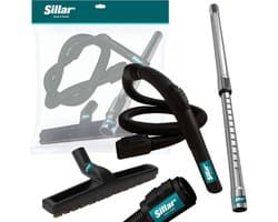 Sillar Stofzuiger Accessoires Set- zuigslang 200 cm - telescopische buis 56-92 cm - stofzuigerborstel, mondstuk met natuurlijke borstelharen - vervanging voor KARCHER A MV SE WD