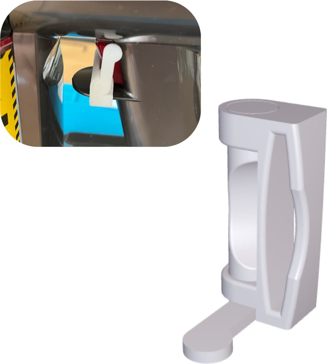 Trigger lock – Schakelaar vergrendeling – Geschikt voor Dyson V6, V7, V8, V10, V11 – Vergrendel de aan/uit schakelaar met één klik – — afbeelding 1