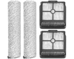 4 Onderdelen - Accessoires Set - Geschikt voor Dreame H11/H11max(2 hoofdborstels + 2 filters)