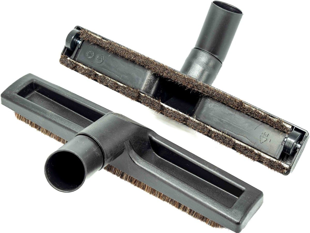 Kleanburg® Universele Parketborstel met Paardenhaar 32–35 mm inclusief paspijpje - Voor parket, hout, laminaat en tegels geschikt voor Miele - Bosch - Inventum - Numatic - Philips - Nilfisk en vele anderen. — afbeelding 1