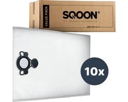SQOON® Stofzuigerzakken PRO Geschikt voor Nilfisk Attix 33 / 44, VHS 40 / 42 & Makita VC4210 - 10 Stuks