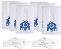 Vervangende stofzakken -Geschikt voor Miele Classic C1, Complete C2, Complete C3, S227/S240, S270, S400, S2, S5, S8 serie stofzuigers (6 stofzakken + 2 S-filters en lensfilters)