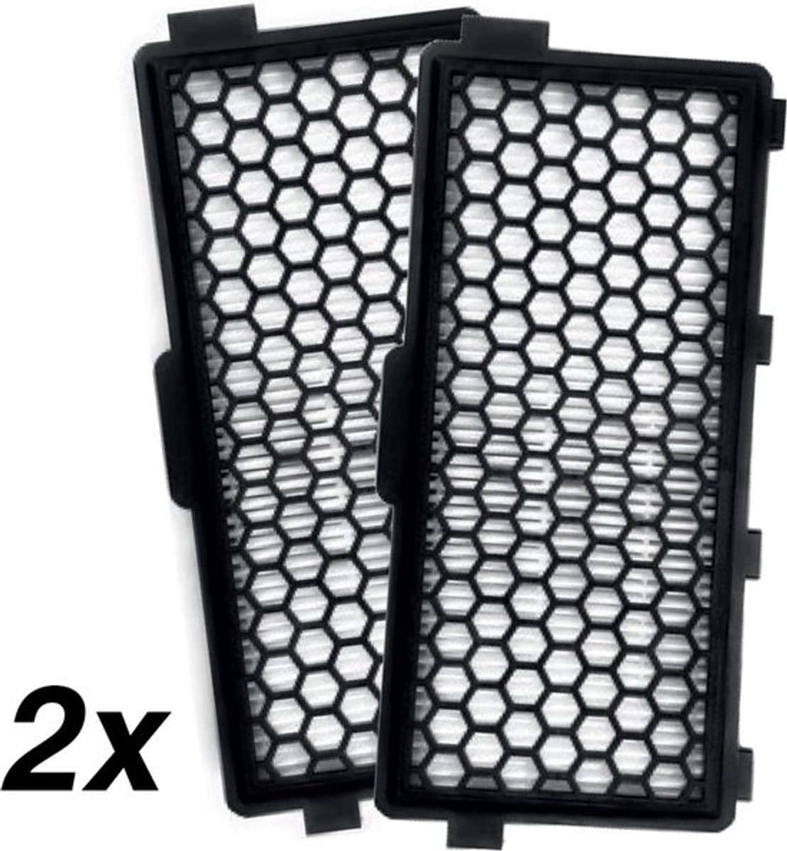 2x Hepa Filter - Geschikt voor Miele Classic Compact C1, Complete C2 & C3 - Koolstof Filter - Hepa Airclean 50 Filter — afbeelding 1