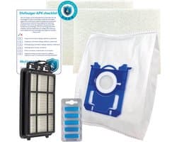 Multaparts® stofzuiger-APK set geschikt voor Electrolux EB31 / EB51 / EEG4 serie | Complete onderhoudsset met stofzuigerzakken type S-BAG (10 x), motorfilter (2 x), HEPA filter, geursticks (5 x) APK-checklist & APK-sticker | Stofzuiger als nieuw