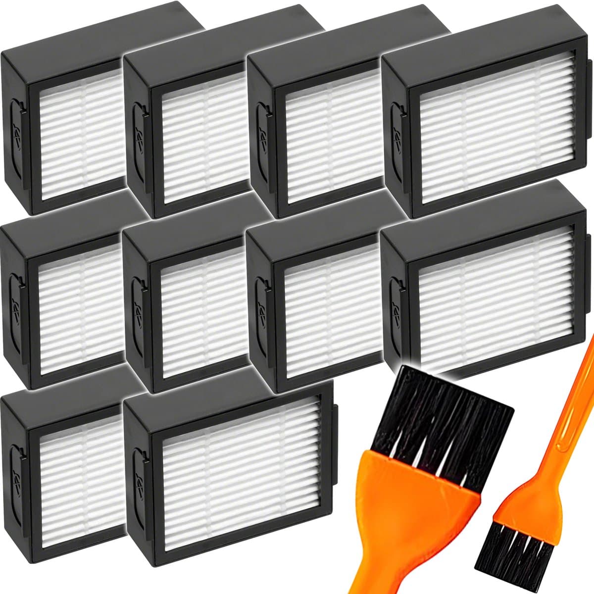 Set van 10 filters compatibel met stofzuigrobots iRobot Roomba E4, E5, E6, E7, I3, I4, I5, I6, I7, I8, J7 en J9 - hoogwaardige vervanging — afbeelding 1