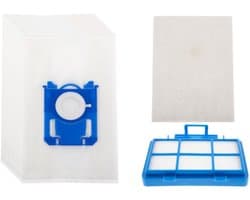 Kleanburg® - Geschikt voor Philips PowerGo -Onderhoudsset - 10 Stofzuigerzakken - 1 HEPA-filter - 1 Motorfilter