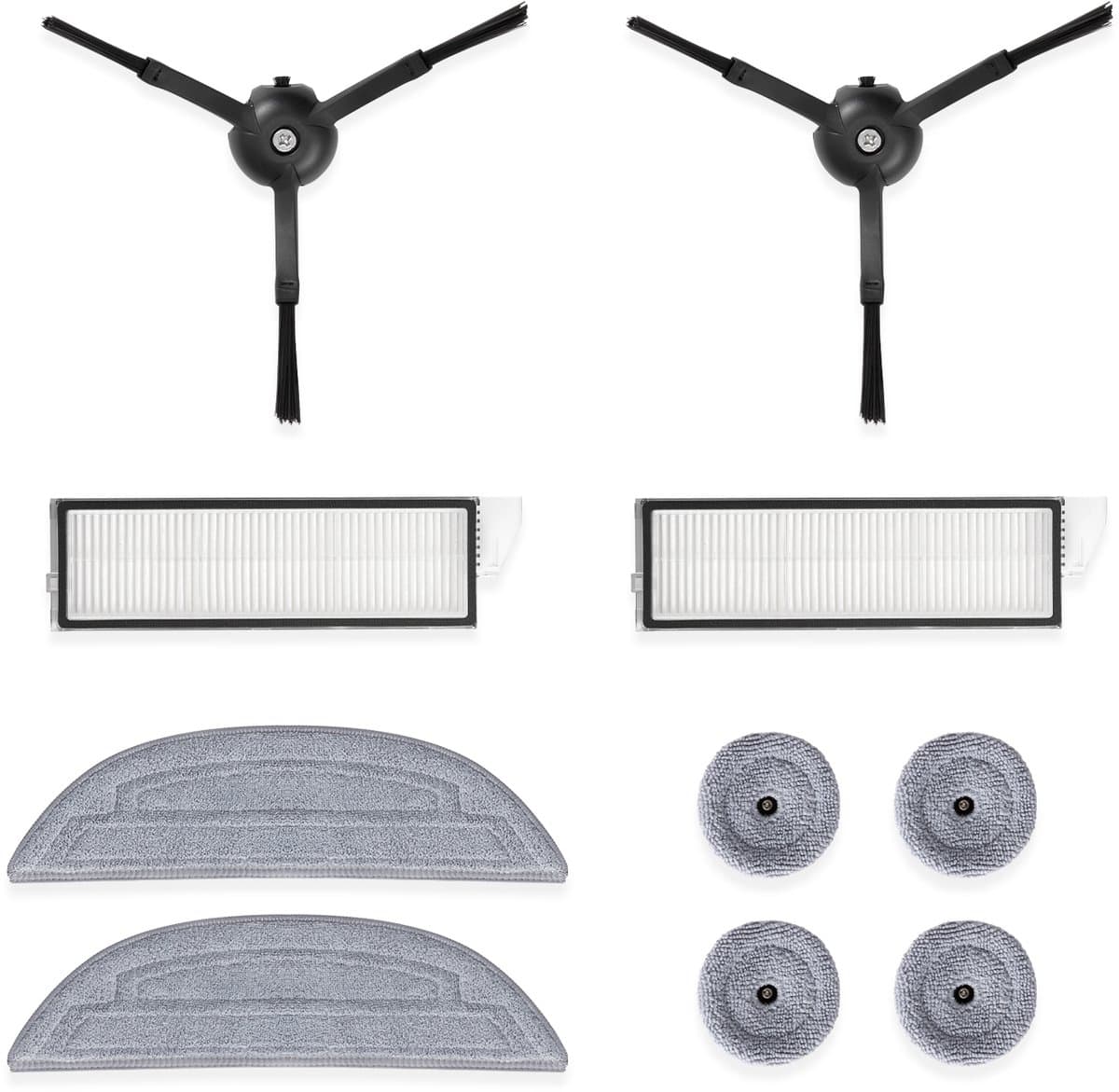Roborock Originele Robotstofzuiger Onderdelen-Accessoires Kit-Voor Roborock S8 MaxV Ultra/S8 MaxV Ultra(R&D)/ S8 Max Ultra/S8 Max Ultra(R&D)-Ingebouwde zijborstels*2,Filters*2,Trillende dweil*2,Kantendweil*2 — afbeelding 1