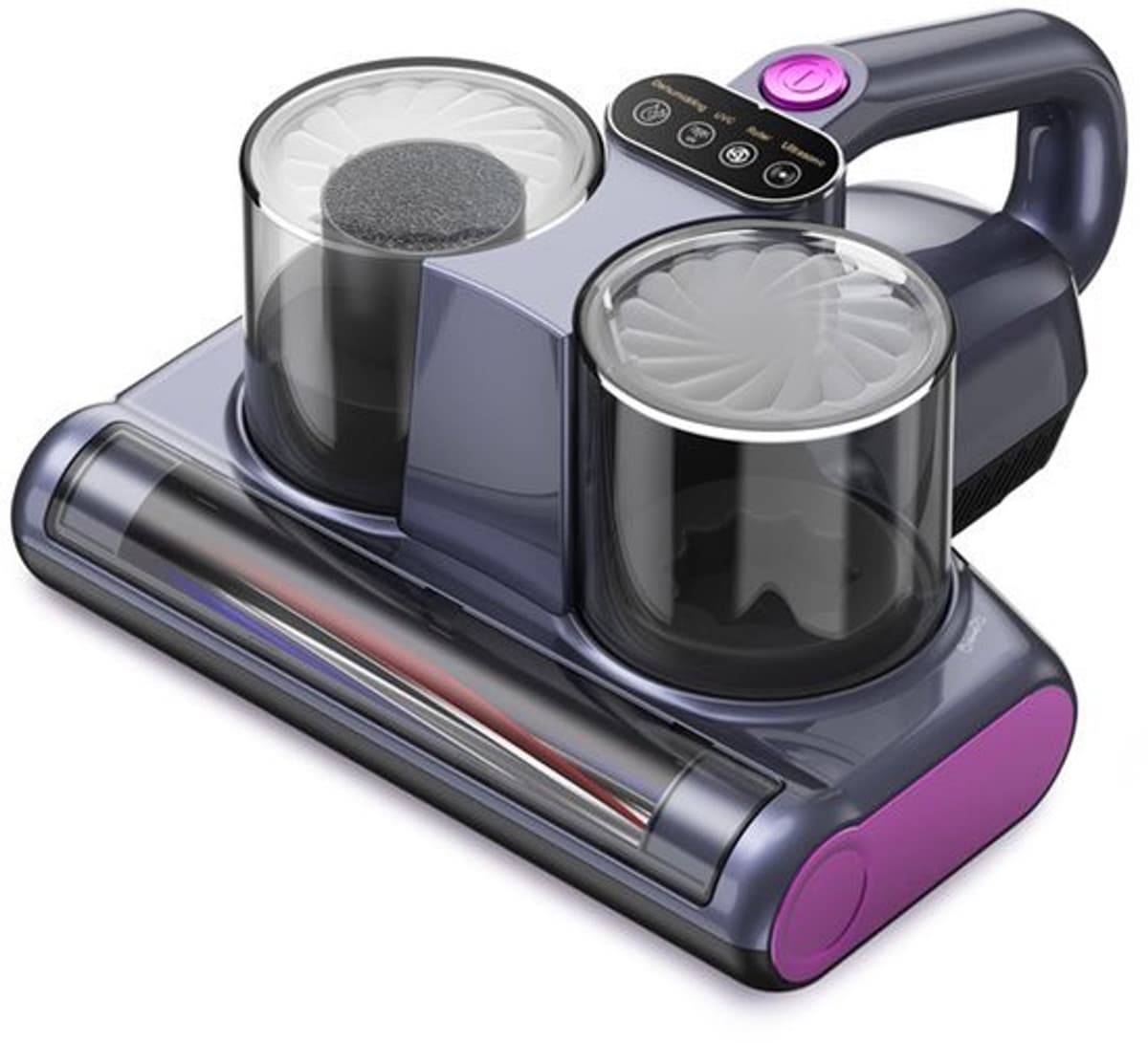 Mijtzuiger voor matrassen met UV-C-licht, mijtzuiger 12000 Pa sterke afzuiging, HEPA-filter, hetelucht, ultrasoon, matrasreiniger verwijdert 99,9% van de allergenen voor matrassen, dierenharen, banken — afbeelding 1