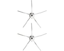 Geschikt voor Roborock S7 Serie - Geschikt voor S7, S7+, S7 MaxV, S7 MaxV Plus, S7 MaxV UltraMop robot accessoires- Zijborstel (2 stuks, wit) - Mop robot accessoires