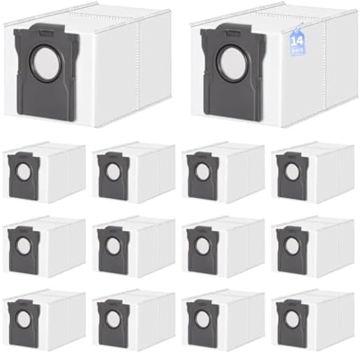 PromoHome 14 Stofzakken voor Dreame L10s Ultra Gen 2, X40/X50 Ultra Complete, L40 Ultra AE, Matrix10 Ultra, Mova E30/E40 Ultra, V50 Ultra Complete, Reserveonderdelen voor Robotstofzuiger (3,2L) — afbeelding 1