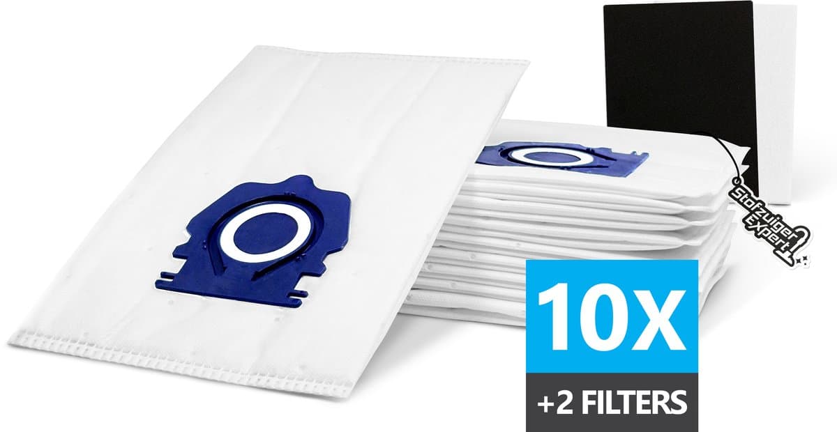 10x PREMIUM PRO 3D Stofzuigerzakken Geschikt voor Miele GUARD - 10 Stofzakken + Hygiëne en Motor filter meegeleverd! Premium kwaliteit zakken - Cat & Dog - Anti Allergie -Geschikt voor o.a. Miele GUARD L1, M1, S1 — afbeelding 1