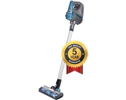 Bestron Steelstofzuiger - AVC850A - Stofbak 0,6L - Batterijduur tot 30 min - 120W - Blauw/grijs - 5 jaar garantie