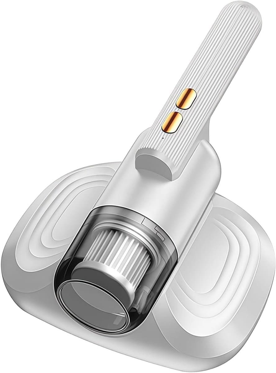 UV Bedstofzuiger - Mijtdoder Handstofzuiger - Hygiënisch Schoonmaken - Geïntegreerd UV-licht - 29 x 21 x 8 cm - Wit — afbeelding 1