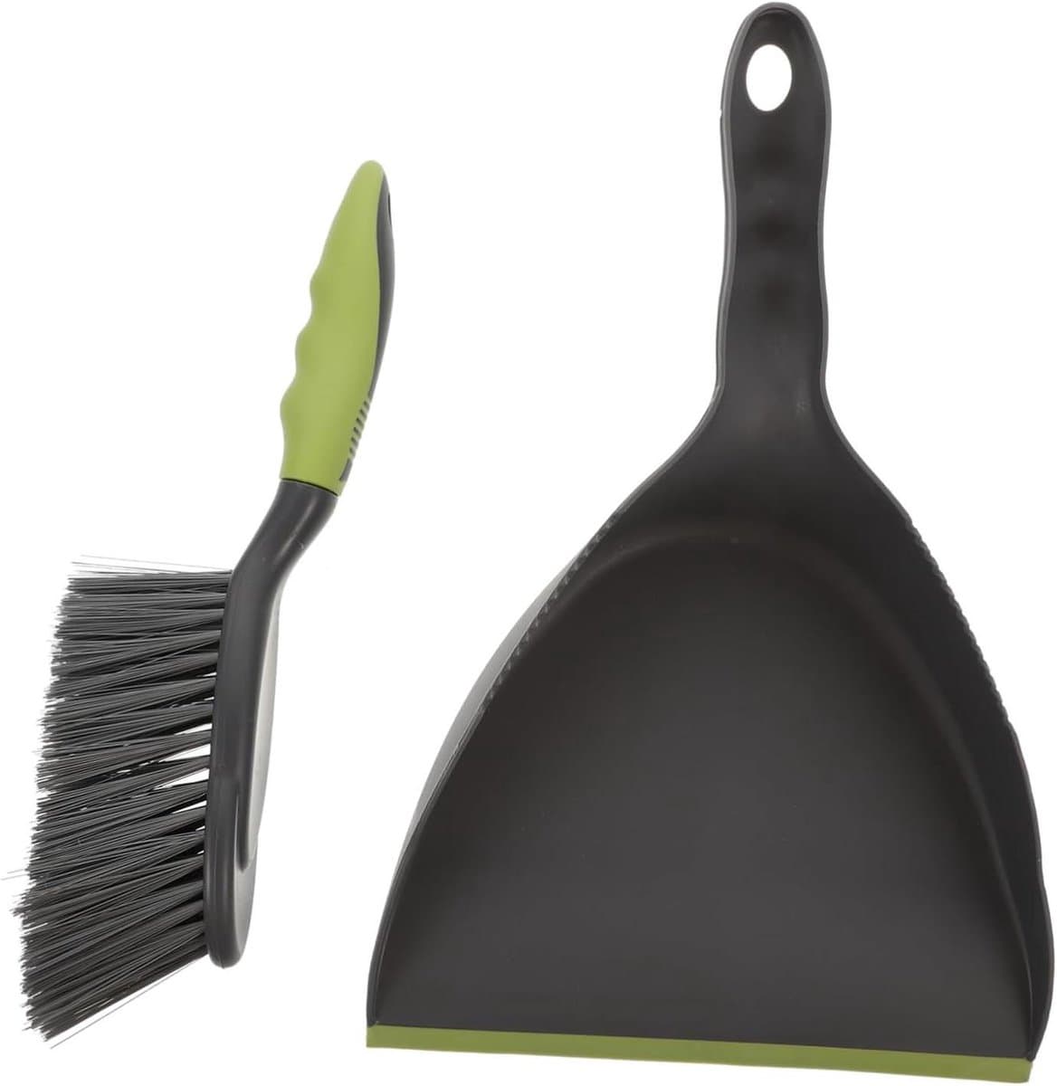 Mini Bezem en Stoffer Set - Desktop Stoffer Bezem - Bureau Reinigen - Compact Opbergontwerp - 32.5cm - Grijs Groen — afbeelding 1