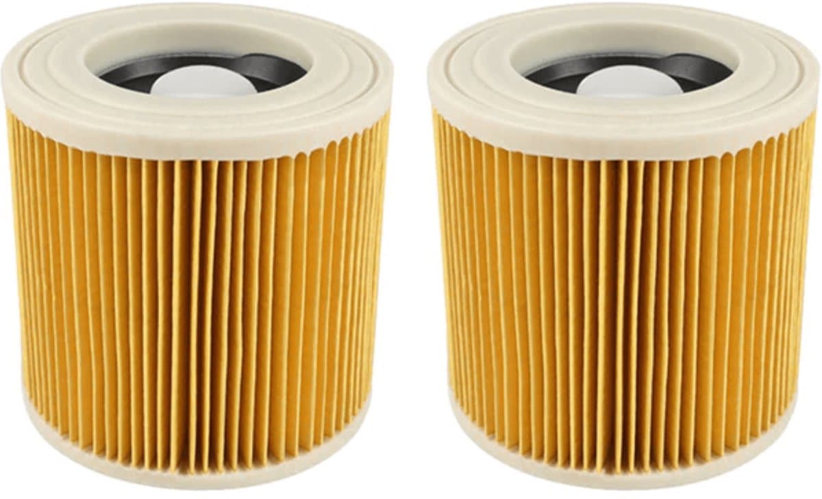 2x Patroonfilter geschikt voor Kärcher WD1, WD2, WD3 en A series — afbeelding 1