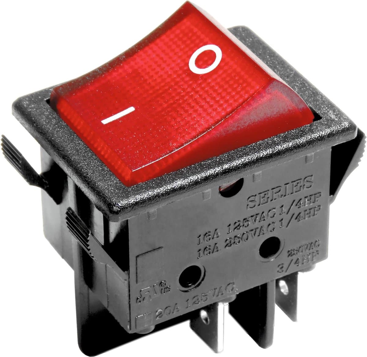 Dparts schakelaar geschikt voor Numatic - past op elke Henry en Hetty stofzuiger - Aan / uit schakelaar - Rood — afbeelding 1