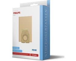 Fevik Stofzuigerzakken geschikt voor Philips Oslo 5 stuks - papier