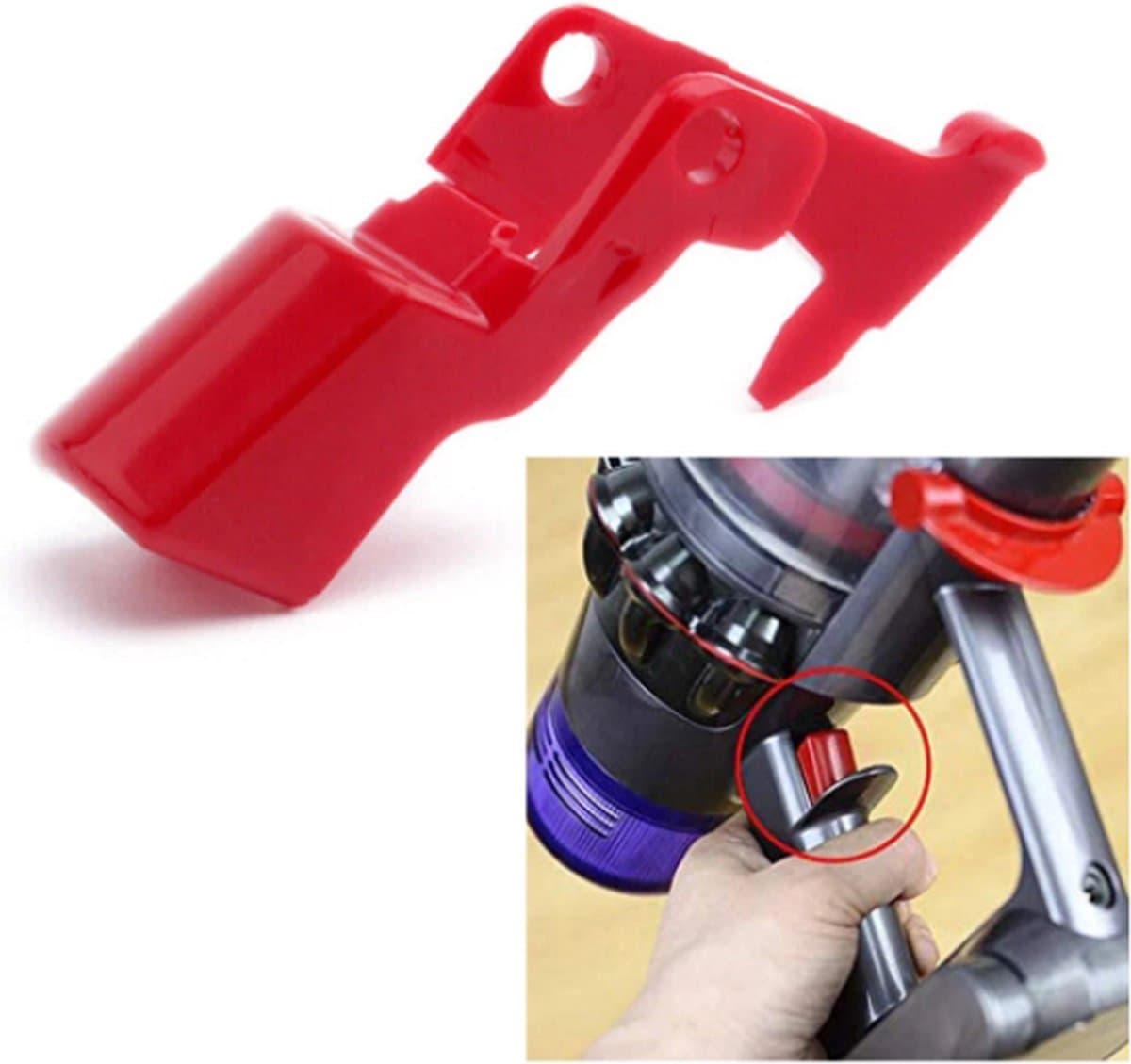 TLVX trigger geschikt voor Dyson V10 / V11 / Dyson Switch Button / Dyson knop / Stofzuiger trigger / V10 / V11 /Dyson stofzuiger knop rood / Aan- uit knop Dyson / Trigger vervanger Dyson — afbeelding 1