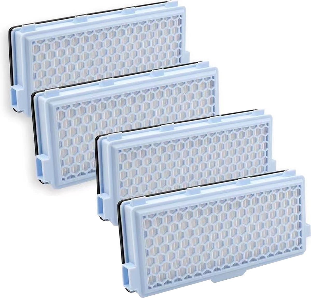 Somstyle Actieve HEPA Filter Set Geschikt voor Miele Classic Compact C1, Complete C2 & C3 - 4 Stuks - Vervangbaar - Stofzuiger Onderdelen — afbeelding 1