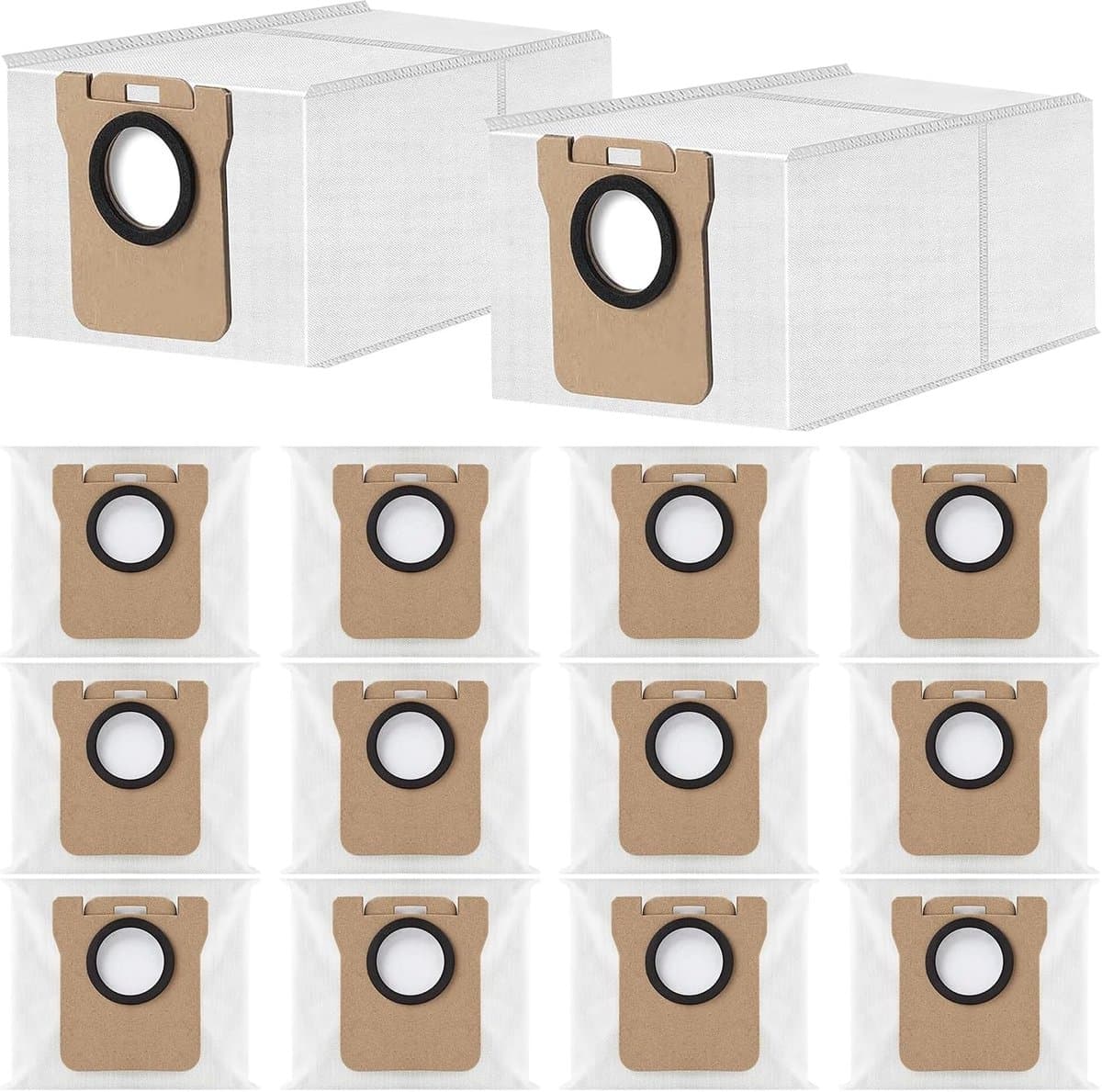 14 stuks stofzakken voor Dreame L10s Ultra / L10 Ultra / L20 Ultra /S10/S20, compatibel met Xiaomi X10+ / X20+/X10/X20/L10/M40 stofzak vervangende stofzuigeraccessoires (3,2 l grote capaciteit) — afbeelding 1
