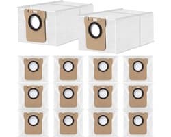 14 stuks stofzakken voor Dreame L10s Ultra / L10 Ultra / L20 Ultra /S10/S20, compatibel met Xiaomi X10+ / X20+/X10/X20/L10/M40 stofzak vervangende stofzuigeraccessoires (3,2 l grote capaciteit)