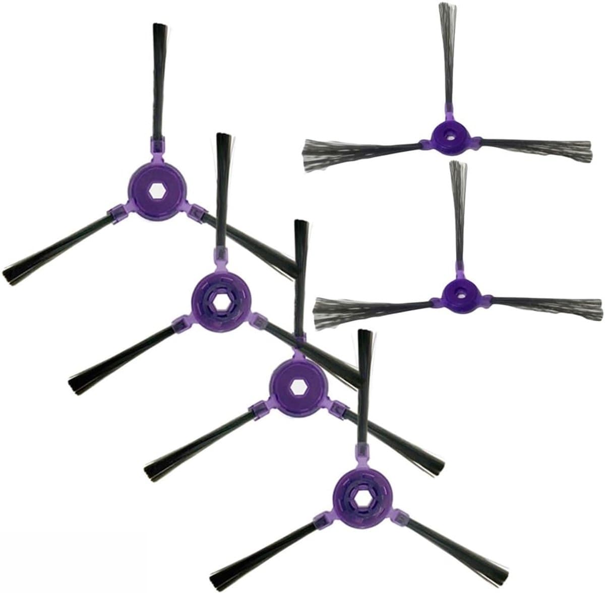 6stuks - geschikt voor de Samsung Powerbot-E VR05R5050WK robotstofzuiger - accessoireset - 6 Zijborstel — afbeelding 1