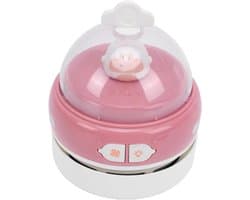 Desktopstofzuiger - Mini kruimeldief - Bureau schoonhouden - Geïntegreerd nachtlampje - 11.5 x 9 x 9 cm - Roze