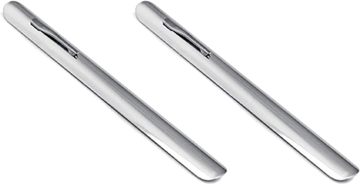 Tafelkruimelaar - Kruimelveger - Tafels Schoonmaken - Lichtgewicht Aluminium - 2 Stuks - Zilver — afbeelding 1
