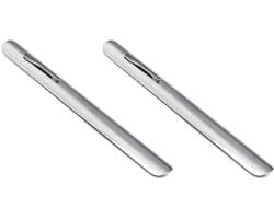 Tafelkruimelaar - Kruimelveger - Tafels Schoonmaken - Lichtgewicht Aluminium - 2 Stuks - Zilver